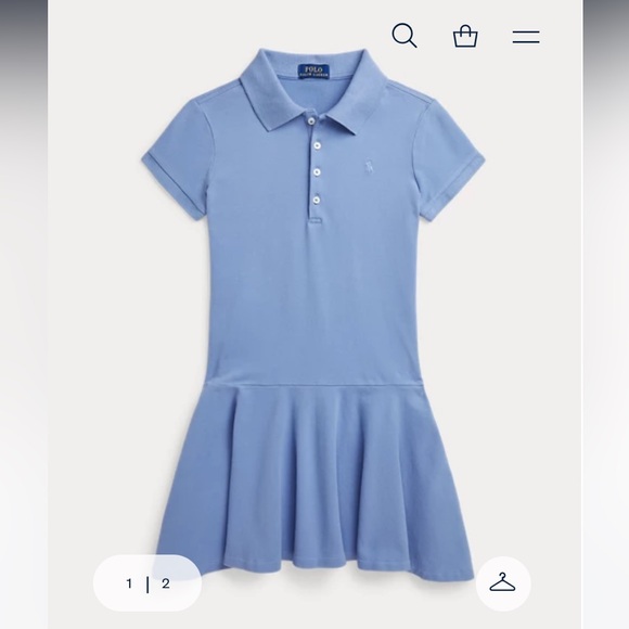 Polo Ralph Lauren Gurls Stretch Mesh polo dress - Picture 1 of 6